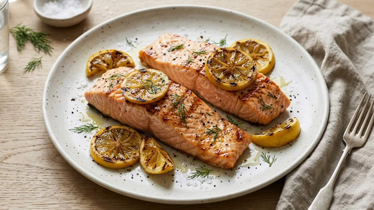 Grilled Lemon Salmon