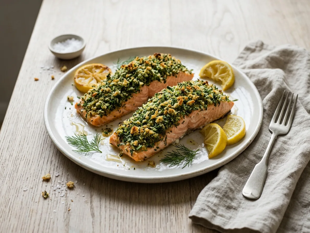Herb Crusted Salmon — recipe photo