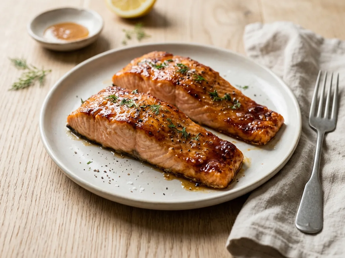 Honey Glazed Salmon — recipe photo
